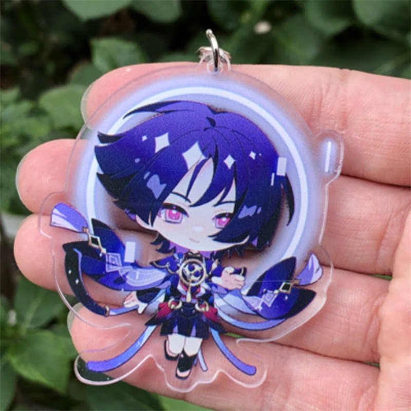 Anime Cosplay Merchandise - Genshin Impact Cosplay Schlüsselanhänger Acryl-Anhänger National