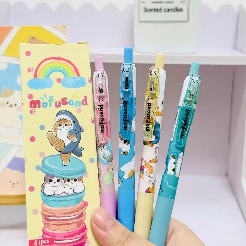 Anime Girl Merchandise - 4 Stück Mofusand Kreative Niedliche Anime-Charakter-Merchandise