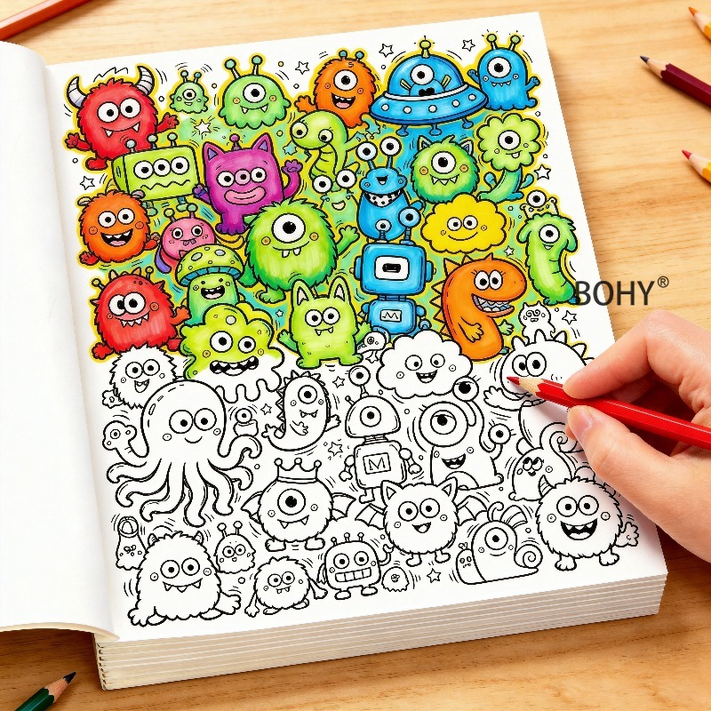 Art Book Illustration - Ein Entspannungs- und Malbuch für Erwachsene,